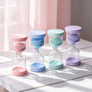 Reloj de Arena de Silicona Anticaídas con Temporizador de 3/5/10 Minutos, Reloj de Arena Colorido para Niños, para Aprender a Gestionar el Tiempo - Product Image 4