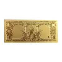 Amazon Hot Verkoop Dollar Banknote 1901 Geld 10 Dollar Gouden Folie US Dollar Bankbiljet Voor Collection