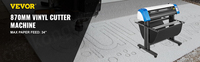Plotter de corte de vinilo de contorno semiautomático de 34 pulgadas Serie de plotters láser