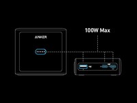 Base de charge originale Anker 100W, banque d'alimentation multifonctionnelle portable avec station de charge et d'extension magnétique sans fil