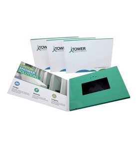 Thẻ kinh doanh Màn hình <span class=keywords><strong>LCD</strong></span> video thiệp chúc mừng Bảo hành 1 năm làm bằng vật liệu giấy bền quà tặng doanh nghiệp - Product Image 2