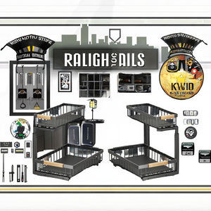 Organisateur de <span class=keywords><strong>rangement</strong></span> sous évier à double niveau, support coulissant en métal, multifonctionnel, pour armoires de <span class=keywords><strong>cuisine</strong></span> et de salle de bain, étagère à épices - Product Image 3