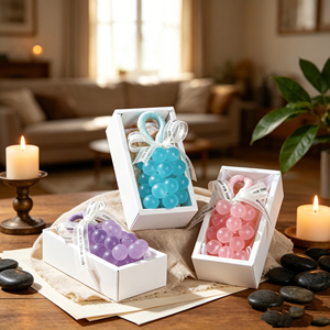 Jabón Artesanal Transparente con Motivo de Uva de 200g, Jabón en Barra con Aceites Esenciales para Baño y Belleza, para Todo Tipo de Piel - Product Image 5