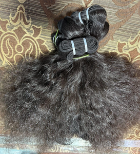 Vente en gros de cheveux indiens pour perruque Lace Frontal longs bouclés cheveux naturels raides pour femmes vendeur de cheveux indiens - Product Image 2