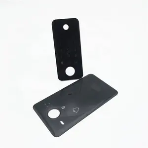 3mm personalizzati con vetro temperato per serigrafia con foro tagliato per blocco smart touch