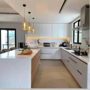 Pronto per il montaggio Rta MDF lacca grigio in legno massello Zofa armadio da <span class=keywords><strong>cucina</strong></span> moderna <span class=keywords><strong>lastra</strong></span> mobile da <span class=keywords><strong>cucina</strong></span> per la soluzione del progetto Dubai - Product Image 5