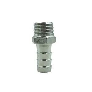 DKV HEXAGONAL HOSE CONECTOR BPS Encaixe De Tubulação SS Forjamento Hex Mangueira Mamilo montagem pneumática Hetero Hexágono Mangueira Mamilo