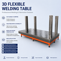 Tables de soudage industrielles directes d'usine, poste de travail de soudage flexible 3D nitruré pour charges lourdes