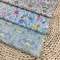 Échantillons Gratuits Tissu Imprimé d'Été en Coton à Motifs Floraux pour Robe