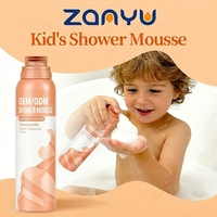 Mousse de bain aérosol pour enfants sous marque distributeur, formule douce et rafraîchissante aux herbes et aux fruits pour tout-petits, 256 ml