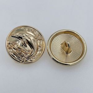 เสื้อสเวตเตอร์หนังเย็บมือปลาโลมากระดุมโลหะเสื้อโค้ทกันลม - Product Image 2