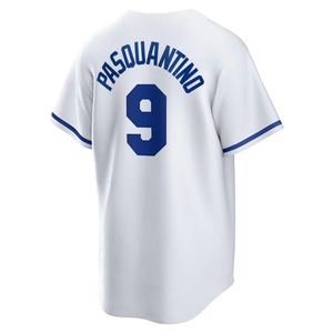 คุณภาพเยี่ยมเย็บอย่างประณีตปรับแต่งได้ # 13 <span class=keywords><strong>เป</strong></span><span class=keywords><strong>เร</strong></span><span class=keywords><strong>ซ</strong></span> # 16 แจ็คสัน # 7 วิท.จูเนียร์ # เสื้อเบสบอล PASQUANTINO เบอร์ 9 - Product Image 4