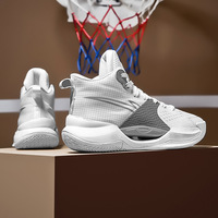 Baskets décontractées pratiques pour hommes, chaussures de basket montantes ultra-légères pour le printemps, respirantes et résistantes à l'usure en été