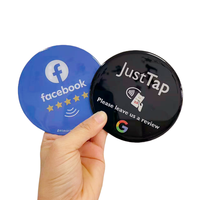 Plaque de signalisation NFC en PVC pour avis Google, impression personnalisée, autocollant pour avis Google, plaque QR Facebook