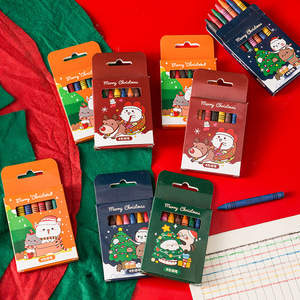 Set de Crayones de Colores Pastel al Óleo de 8 Colores para Niños, Regalo Artístico Navideño - Product Image 2