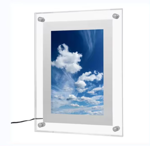 <span class=keywords><strong>Cadre</strong></span> acrylique LED publicitaire ultra-mince rétroéclairé en verre brillant cristal vitrine affiche <span class=keywords><strong>cadre</strong></span> A1-A4 - Product Image 5