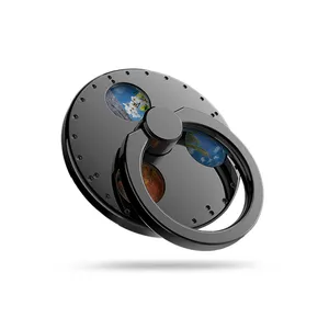 Suporte de anel dobrável para celular, mesa giratória giratória de descompressão em forma de anel para celular