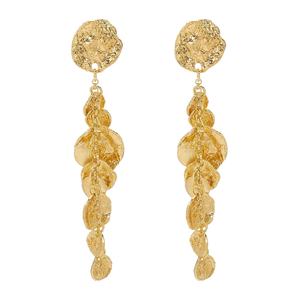 HL มาใหม่แฟชั่นหรูหรา18K ต่างหูโลหะรูปทรงเรขาคณิตแบบยาวจี้แผ่นกลม - Product Image 6