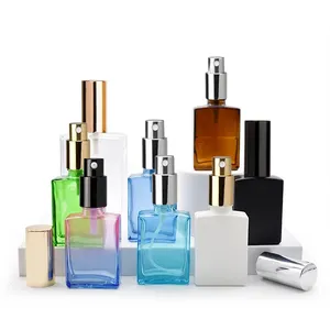 Luxury Empty Reed Diffuser Glass Perfume Original Oil Spray Bottle With Box 8ml Aluminium Portable Refillable Perfume Atomizer
