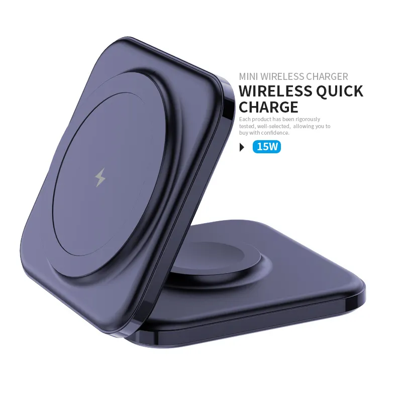Wholesale New Products Portable 15w 2 In 1 Wireless Charger For Multiple Devices