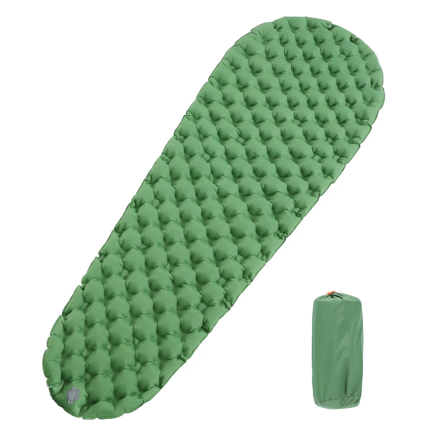 Bền xác ướp siêu nhẹ Inflatable Nylon TPU Ba lô ngủ pad đi bộ đường dài người lớn lạnh nhẹ nệm không khí