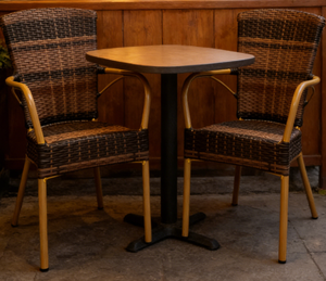 Yoshen cafe peacock <strong>chair</strong> <strong>aluminum</strong> <strong>bamboo</strong> garden rattan <strong>chair</strong> outdoor furniture <strong>aluminum</strong> with sling back <strong>chair</strong> no ys5606 - Product Image 5