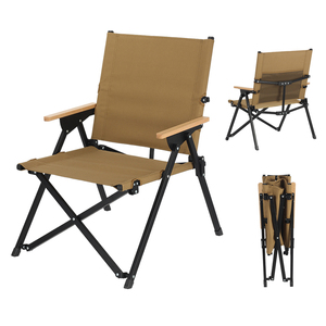 Factory OEM New Design Aluminum <b>Frame</b> Picnic Chair Ultralight Outdoor Low Seat Foldable Camping Ground Chair - Product Image 1