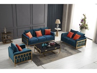 Offre Spéciale Haute Qualité Meubles De Luxe canapé en cuir or velours chaise canapé ensemble de meubles de salon