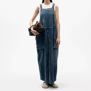 knee length dresses for ladies Papillion Embroidered Denim Dungaree Shorts | Disturbia main image 1