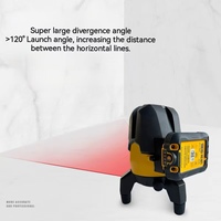 DEGLASERS niveau Laser à ligne croisée 120mW faisceau rouge 5 lignes mise à niveau automatique 12V Kit Laser de batterie Li-ion de grande capacité pour la construction