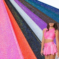 Tissu en nylon et élasthanne de haute qualité, brillant, irisé, mystique, respirant, très extensible, pour maillots de bain, justaucorps de danse, lingerie
