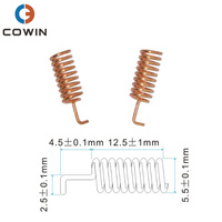 Antenne hélicoïdale interne WiFi 2,4 GHz et 5 GHz avec bobine en cuivre, gain de 2-3 dBi, impédance de 50 ohms, connecteur à souder