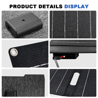 Panneau solaire monocristallin portable 20W avec laminage intégré ETFE, design pliable pour le camping d'aventure