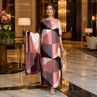 Source Usine Transfrontalière Style Modeste Estival Caftan Africain Grande Robe Musulmane Longue Abaya pour l'Aïd Vêtement Chaud du Moyen-Orient