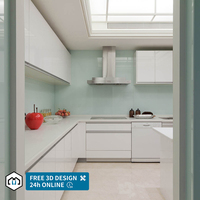 Armoires de cuisine modulaires sur mesure George Group, design moderne, finition stratifiée, robinet inclus.