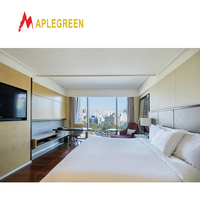 Muebles de Dormitorio Modernos para Hotel Hilton en Venta, Madera de Roble de 5 Estrellas de Indonesia para Apartamentos y Villas
