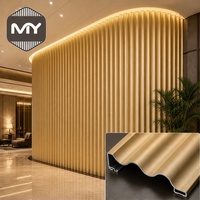 Nouveaux panneaux architecturaux cannelés en aluminium modernes, ignifuges, taille personnalisable, façades extérieures de bâtiments 2026