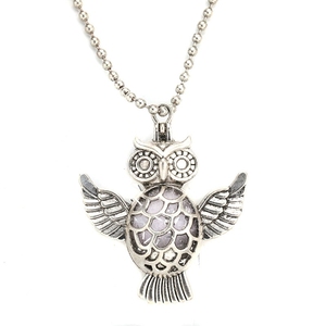 Эфирное Масло Ожерелье лавовый камень, слон открытый медальон ожерелье с эфирным маслом духи - Product Image 6