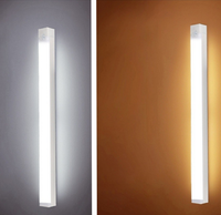 Lampu LED Isi Ulang 10cm/20cm/30cm/50cm untuk di Bawah Kabinet Dapur, Lampu Malam Sensor Gerak Nirkabel, Lampu Kabinet