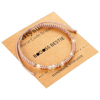 Bracelet « Jusqu'à ce que nous nous réunissons » en code Morse, bracelet avec message secret, cadeau pour elle, bracelet en cristal de guérison, bracelet tressé en code Morse