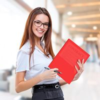 Carpeta de Presentación Empresarial Personalizada, Impresión A4, Logotipo Personalizado, Carpetas de Archivo de Papel con Doble Bolsillo y Ranura para Tarjetas de Visita