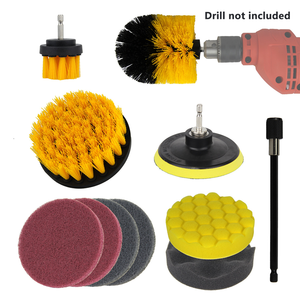 Ecoclean - Juego de 12 Cepillos de Limpieza Duraderos para Taladro Eléctrico, para Pulir con Taladro Inalámbrico - Product Image 1