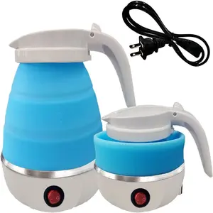 CHRT Outdoor Camping Travel Accessories Mini Folding Kettle Portable Silicone Kettle Boil Water Tool Electric Kettle