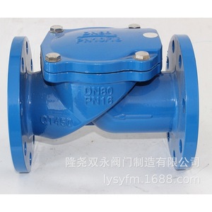 บริษัท หลงเหยา ซวงหยง วาล์ว แมนูแฟคเจอริ่ง จำกัด วาล์วกันกลับ Dn100 Pn16 แบบยางปิดเปิด สำหรับน้ำ - Product Image 3