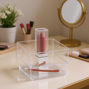 Plastic Storage Box Organizer For Makeup Lipstick Holder Clear Container N1 - Product Image 2