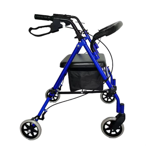 Anziani Rollator Walker <span class=keywords><strong>con</strong></span> <span class=keywords><strong>freno</strong></span> <span class=keywords><strong>a</strong></span> <span class=keywords><strong>mano</strong></span> spinta ausili per la deambulazione per disabili - Product Image 1