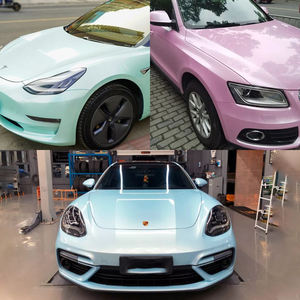 Dreamy Macarons Collection Car Wrap <span class=keywords><strong>Vinyl</strong></span> PET Liquid Metal Car Paint Protective Film Factory Wholesale Car Films - Product Image 5