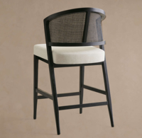 Chaise de bar en bois massif de style américain, une chaise de comptoir de bar haut de gamme et luxueuse, disponible en différentes tailles