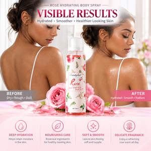 Spray Corporal Perfumado con Fragancia de Rosas, Iluminador e Hidratante con Vitamina C Original de Marca Privada para el Cuidado Diario del Cuerpo - Product Image 3