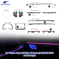 Für Toyota Alphard /Vellfire 40 Serie 2024-2025 Glefon 64 Farben Auto-Innenraum Ambientebeleuchtungs-Set Plug-and-Play Atmosphärenlampe